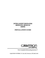 Предварительный просмотр 1 страницы Cabletron Systems IRBM Installation Manual