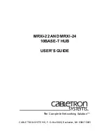 Cabletron Systems MRXI-22 User Manual предпросмотр