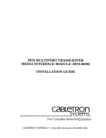 Preview for 1 page of Cabletron Systems MT8 Installation Manual