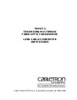 Cabletron Systems TRFOT-2 User Manual preview
