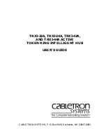 Preview for 1 page of Cabletron Systems TRXI-22A User Manual