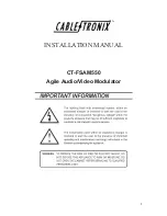CableTronix CT-FSAM550 Installation Manual preview