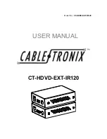 CableTronix CT-HDVD-EXT-IR120 User Manual preview