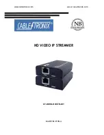 CableTronix CT-HDVD-HDSTR-KIT Instructions Manual preview