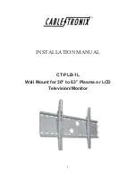 Preview for 1 page of CableTronix CT-PLB-1L Installation Manual