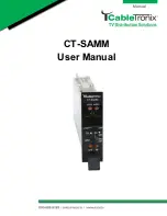 CableTronix CT-SAMM User Manual preview