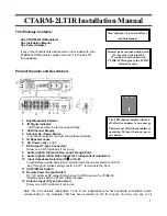 CableTronix CTARM-2LTIR Installation Manual preview