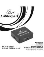 Cablexpert DSC-HDMI-SVIDEO User Manual предпросмотр