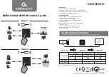 Предварительный просмотр 1 страницы Cablexpert DSW-HDMI-21 Quick Start Manual