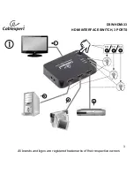 Предварительный просмотр 3 страницы Cablexpert DSW-HDMI-33 User Manual