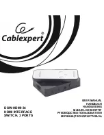 Предварительный просмотр 1 страницы Cablexpert DSW-HDMI-34 User Manual