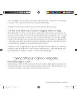 Preview for 11 page of Caboo Plus Organic User Instructions