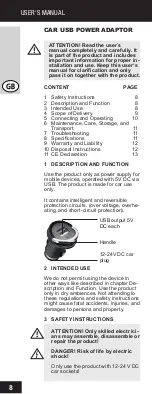 Preview for 8 page of cabstone 63416 User Manual