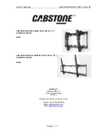 Предварительный просмотр 8 страницы cabstone CAB WH EASYFLEX S-SLIM L User Manual