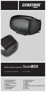 Preview for 1 page of cabstone SoundBox User Manual