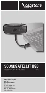 cabstone SOUNDSATELLITE USB Manual preview