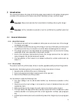 Предварительный просмотр 5 страницы cabur PLUS EV Installation And Operating Manual