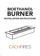 Предварительный просмотр 1 страницы CACHFIRES Premium Burner 24 cm Installation Instructions Manual