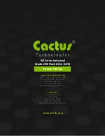 Предварительный просмотр 1 страницы Cactus 100 Series Product Manual