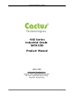 Предварительный просмотр 1 страницы Cactus 602 SERIES Product Manual