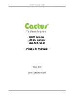 Preview for 1 page of Cactus KD128GF-245SM1 Product Manual