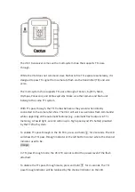 Preview for 9 page of Cactus V6 II Manual