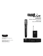 CAD Audio CADLive WX3000 Manual And Quick Start-Up Manual preview