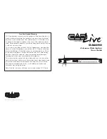 CAD Audio Live DA4090 User Manual preview