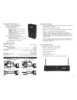 Предварительный просмотр 3 страницы CAD Audio StagePass WX1200 Manual And Quick Start-Up Manual