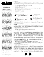 Preview for 2 page of CAD E-200 Product Specifications And User'S Manual