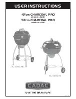 Cadac 5475 CHARCOAL PRO User Instructions preview