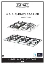 Preview for 1 page of Cadac 99600-42-01-ZA User Instructions