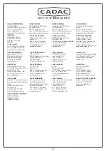 Preview for 12 page of Cadac 99600-42-01-ZA User Instructions