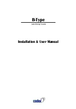 Preview for 1 page of Cadac B-Type Installation & User Manual