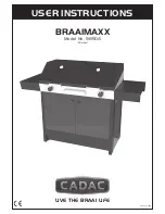 Preview for 1 page of Cadac BRAAIMAXX 98504 User Instructions