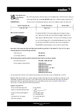 Preview for 8 page of Cadac C Series Hardware Overview