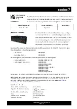 Preview for 10 page of Cadac C Series Hardware Overview