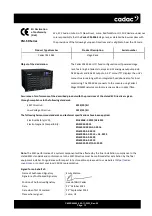 Preview for 13 page of Cadac C Series Hardware Overview