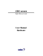 Preview for 1 page of Cadac CDC seven Hardware User Manual