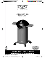 Preview for 1 page of Cadac Citi Chef 50 User Instructions