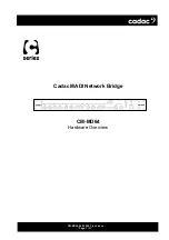 Preview for 1 page of Cadac CM-MD64 Hardware Overview