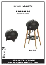 Preview for 1 page of Cadac E BRAAI 40 User Instructions