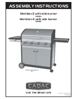 Preview for 1 page of Cadac Meridian 3 98510 Assembly Instructions Manual