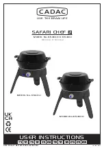 Preview for 1 page of Cadac Safari Chef 2 User Instructions