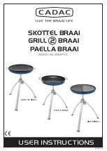 Предварительный просмотр 1 страницы Cadac skottel braai User Instructions