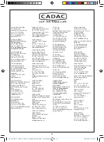 Preview for 20 page of Cadac TAILGATER CHEF 98700-25 User Instructions