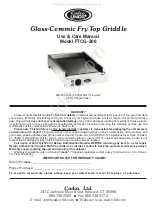 Preview for 1 page of Cadco Unox FTCG-200 Use & Care Manual