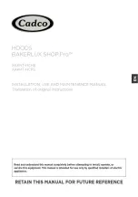 Cadco BAKERLUX SHOP.Pro XAKHT-HCHS Installation, Use And Maintenance Manual preview