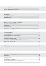 Preview for 3 page of Cadco BAKERLUX SHOP.Pro XAKHT-HCHS Installation, Use And Maintenance Manual