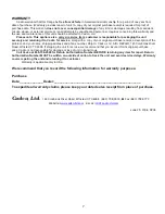 Preview for 7 page of Cadco BIR-1C Use And Care Manual